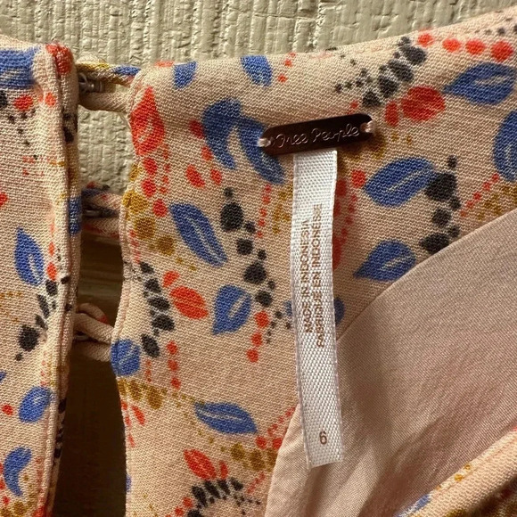 Free People Meet Virginia Romper in Pink Combo size 6 - Picture 3 of 6